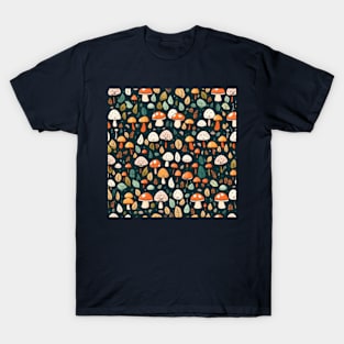 Cute mushrooms pattern T-Shirt